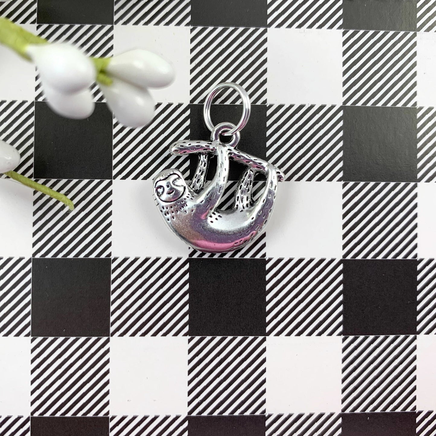 Handmade Sloth Keychain, Sloth Gifts, Sloth Gift, Popular Right Now, Personalized Gift, Sloth, Personalized Keychain, Luggage Tag