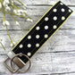 Handmade Wristlet Keychain in Polka Dot fabric, High School Graduation Gift, Best Friend Gifts Long Distance, Preschool Teacher Gifts