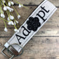 Adopt a Pet, Trending Now, Adopt Me, Dog Mom Keychain, Rescue Mom, Vet Tech Gift, Adopt Dog, Embroidered Keychain, Cat Lover Gift, Cat Mom