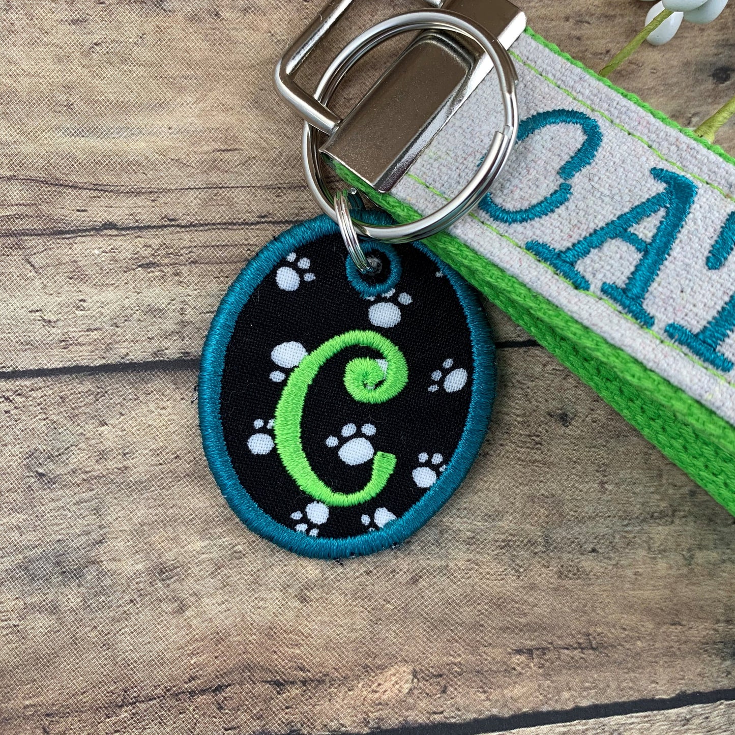 Cat Mom Keychain, Rescue Mom, Vet Tech Gift, Cat Lover Gift Ideas, Embroidered Keychain, Adopt a Pet, Trending Now, Cat Sitter, Cat Owner