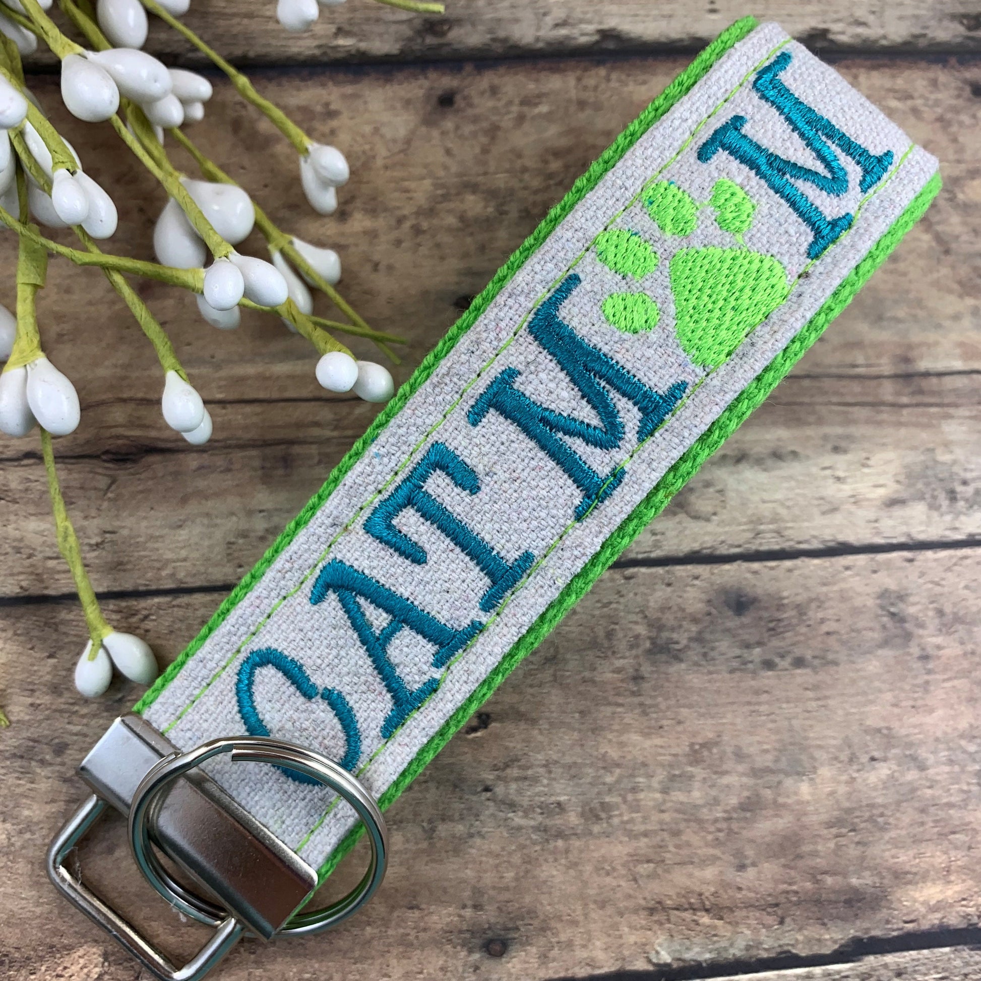 Cat Mom Keychain, Rescue Mom, Vet Tech Gift, Cat Lover Gift Ideas, Embroidered Keychain, Adopt a Pet, Trending Now, Cat Sitter, Cat Owner