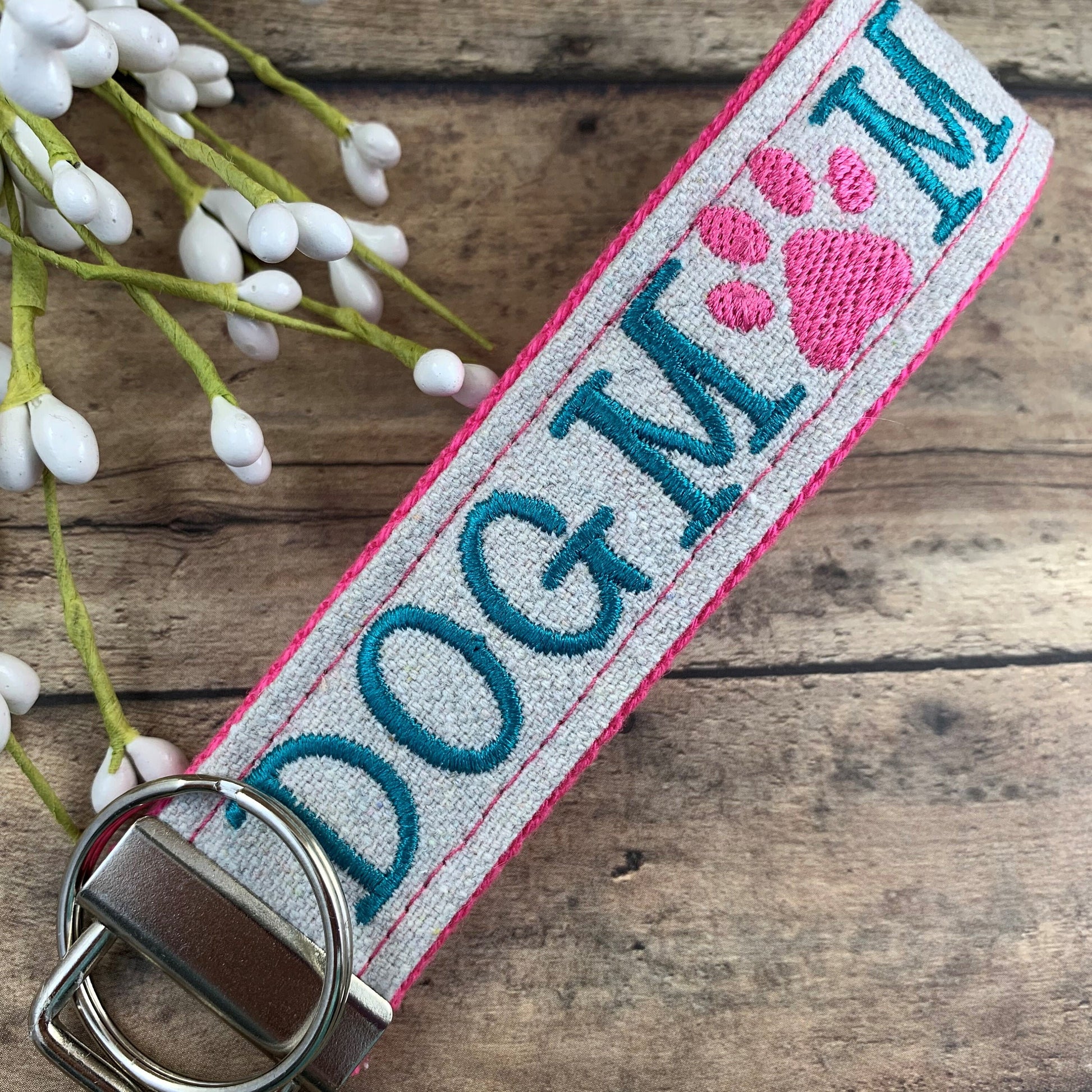 Dog Mom Keychain, Rescue Mom, Vet Tech Gift, Adopt Dog, Dog Mom Gift, Adopt a Pet, Trending Now, Dog Walker, Wristlet Keychain, Dog Sitter