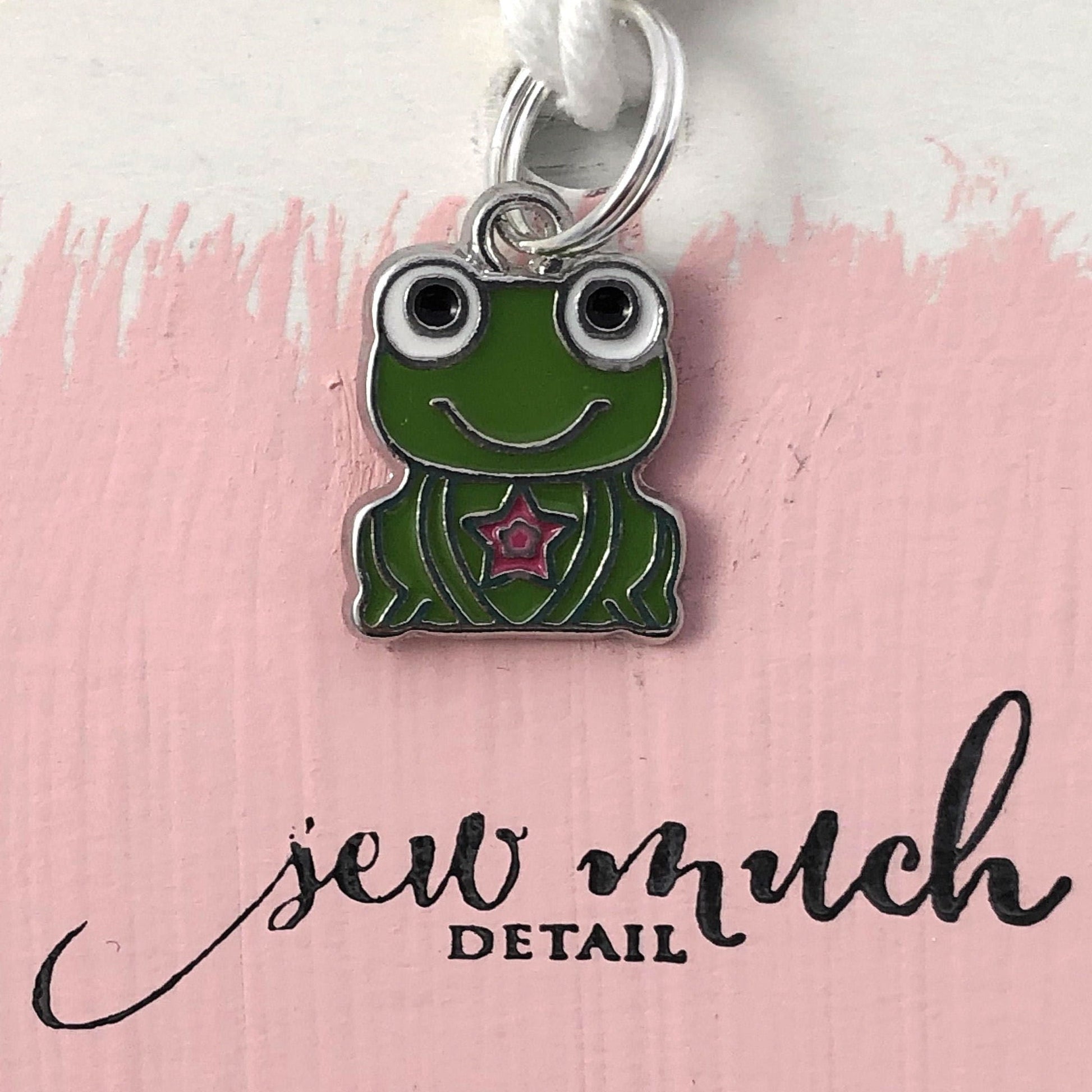 Lavender Frog Keychain Wristlet