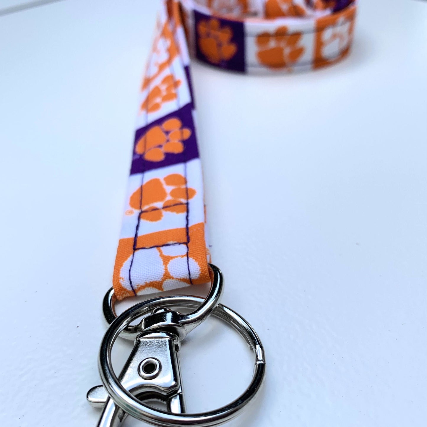 Clemson Lanyard | Approved Crafter License Holder | Clemson University | Clemson Tigers | College Gifts | Lanyard for Keys| Graduation gifts