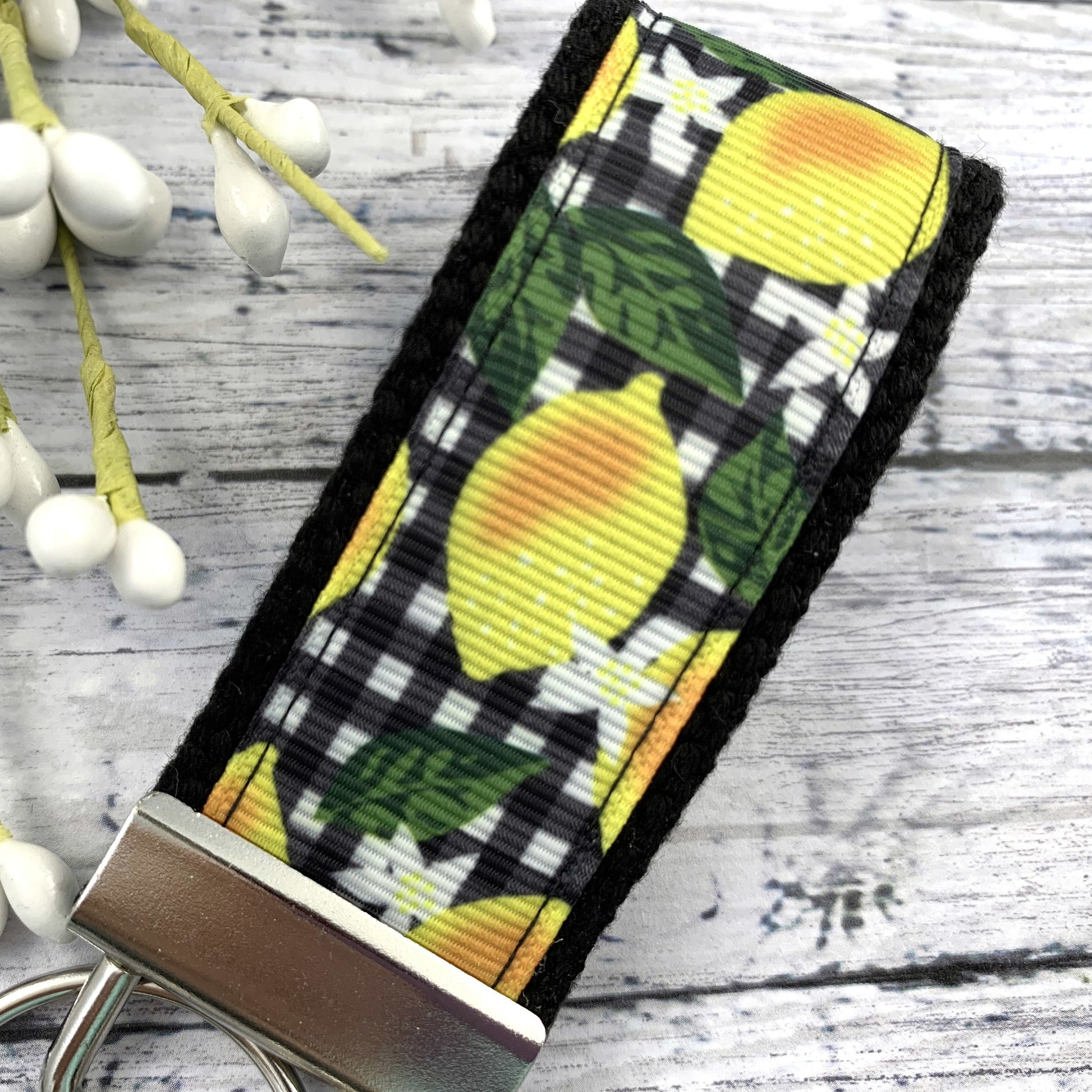 Handmade Lemon Keychain, Get Well Gift, Popular Right Now, Mini Keychain, Lemons, Luggage Tag, Moving Away Gift, Ribbon Keychain, New Driver