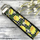 Handmade Lemon Keychain, Ribbon Keychain, Popular Right Now, Keyfob Wristlet, Soul Sister Gift, Get Well Gift, Moving Away Gift, Lemons