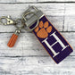 Clemson Keychain, Approved Crafter License Holder, Popular Right Now, Luggage Tag, Clemson Tigers, Clemson Gifts, Clemson Graduation