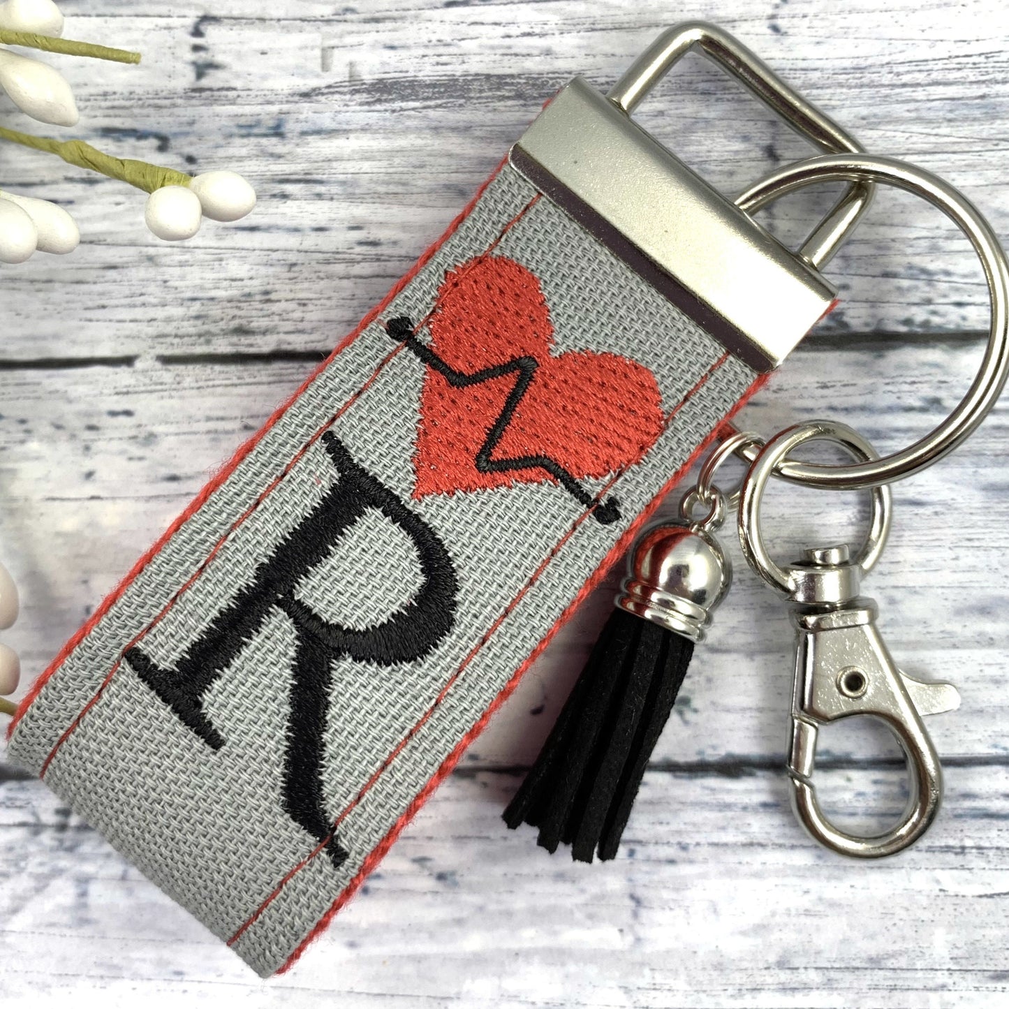 Heartbeat Keychain, Medical Student Gift, Heartbeat Gift, Popular Right Now, Initial Keychain, Doctor Gift, RN Gifts, Cardiologist Gift