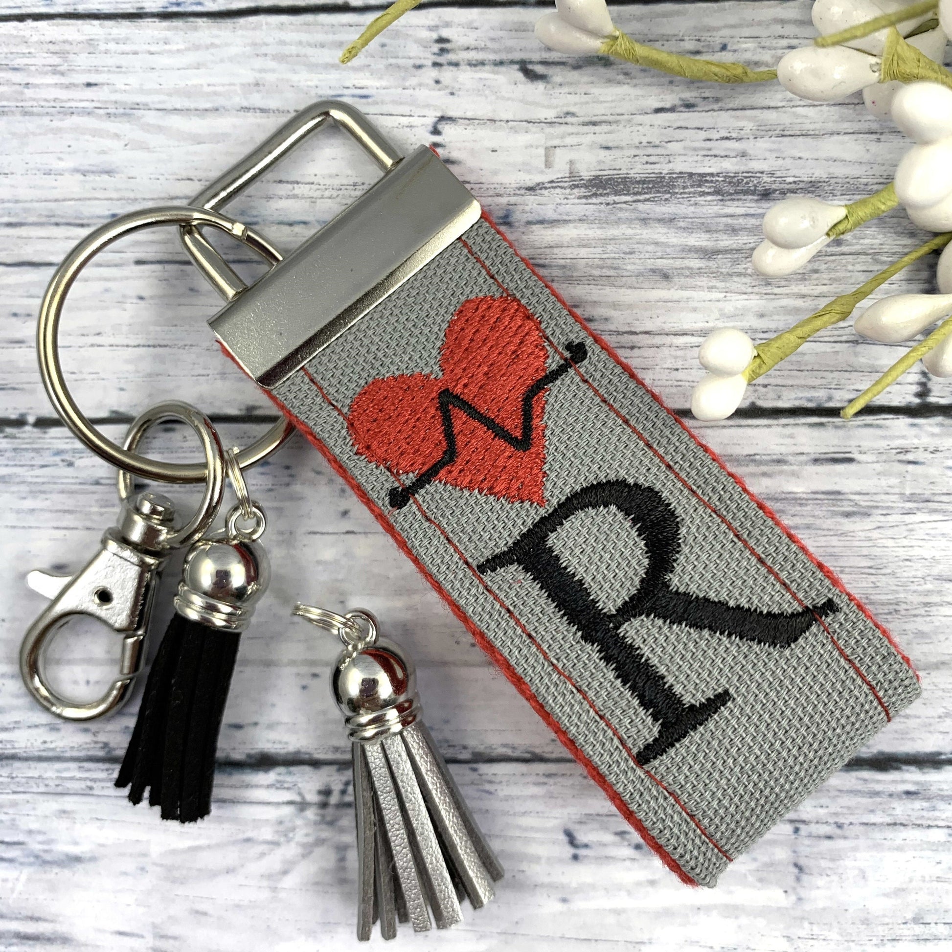 Heartbeat Keychain, Medical Student Gift, Heartbeat Gift, Popular Right Now, Initial Keychain, Doctor Gift, RN Gifts, Cardiologist Gift