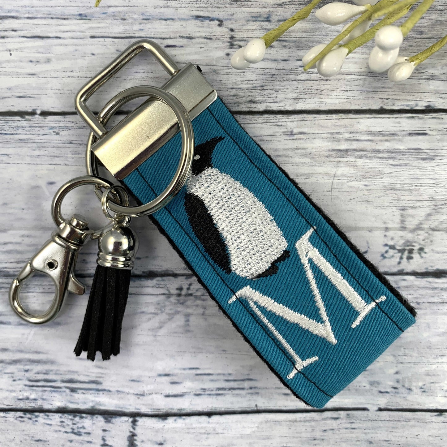 Penguin Initial Keychain, Penguin Gift, Stress Relief Gift, Penguins, Popular Right Now, Cheer up Gift, Goodbye Friend Gift, Penguin Gifts
