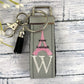 Eiffel Tower Keychain, Paris Gift, Paris 2024, Personalized Gift, Sweet 16 Gift, Personalized Keychain, Luggage Tag, Moving Away Gift