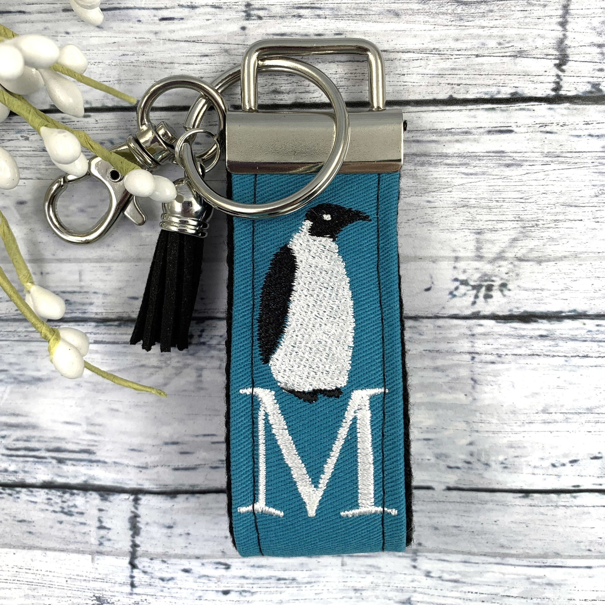 Penguin Initial Keychain, Penguin Gift, Stress Relief Gift, Penguins, Popular Right Now, Cheer up Gift, Goodbye Friend Gift, Penguin Gifts