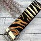 Tiger Stripe Animal Print Wristlet Keychain, Safari Animal Print Keychain, Jungle Animal prints Keychain, Safari Baby Shower Gift
