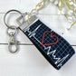 Heart Keychain, Mini Keychain FOB, Male Nurse Gifts, Heartbeat, Medical Student Gift, Doctor Gift, RN Gifts, Cardiologist Gift, Nurse Life