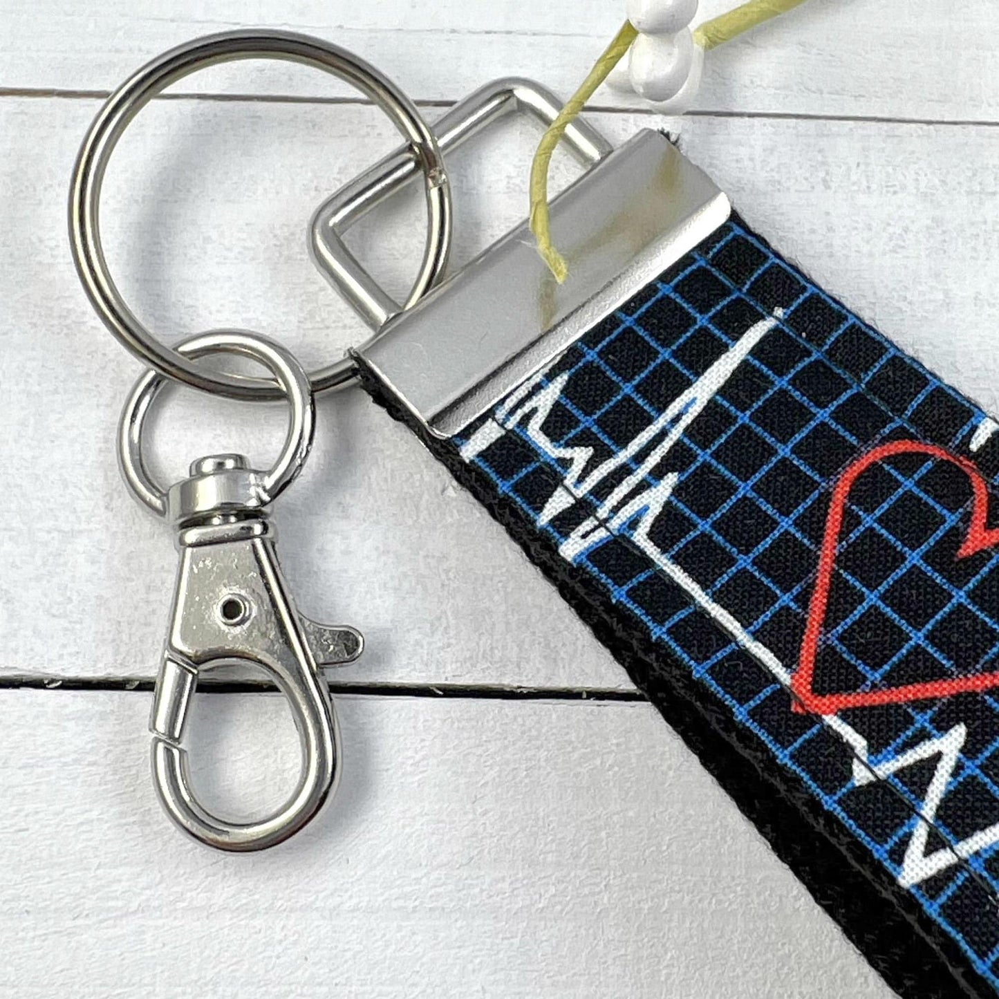 Heart Keychain, Mini Keychain FOB, Male Nurse Gifts, Heartbeat, Medical Student Gift, Doctor Gift, RN Gifts, Cardiologist Gift, Nurse Life