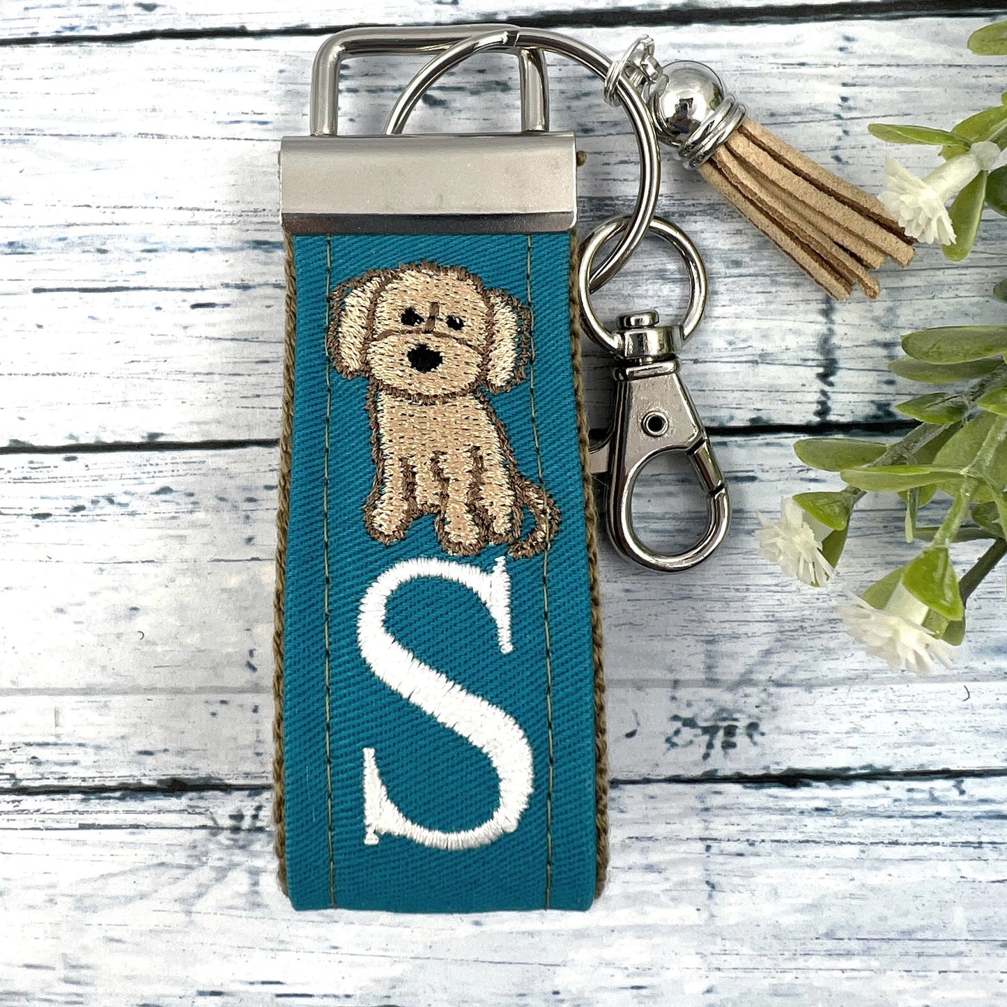 Handmade Golden Doodle Keychain, Doodle Mom, Golden Doodle Gift, Popular Right Now, Personalized Gift, Personalized Keychain, Luggage Tag