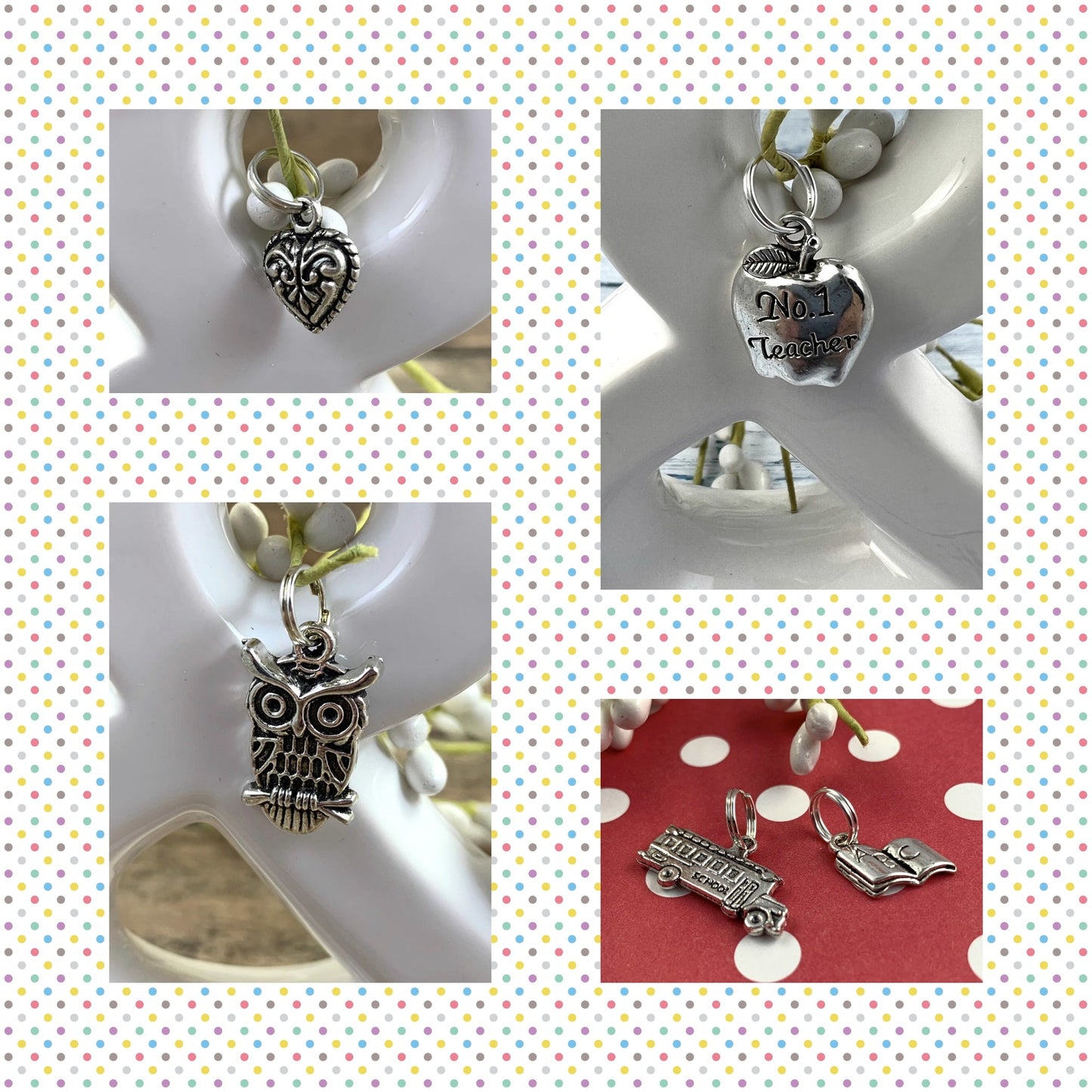 Handmade Owl Keychain, Owl Gift, High School Teacher, Customizable Keychain, Personalized Keychain, Luggage Tag, Teacher Retirement Gift