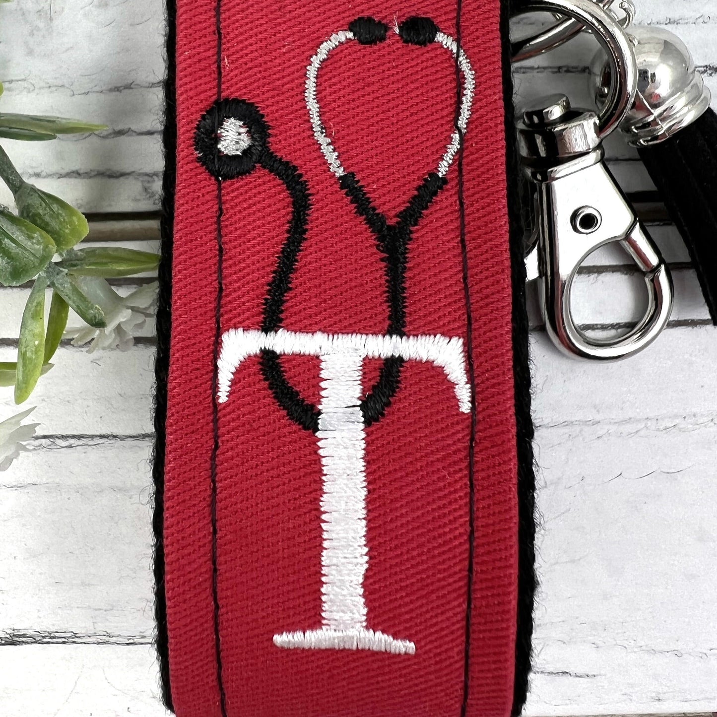 Stethoscope Keychain, Customizable Keychain, Personalized Initial Keychain, Luggage Tag, Medical Student Gift, Gift for Nurse Graduation