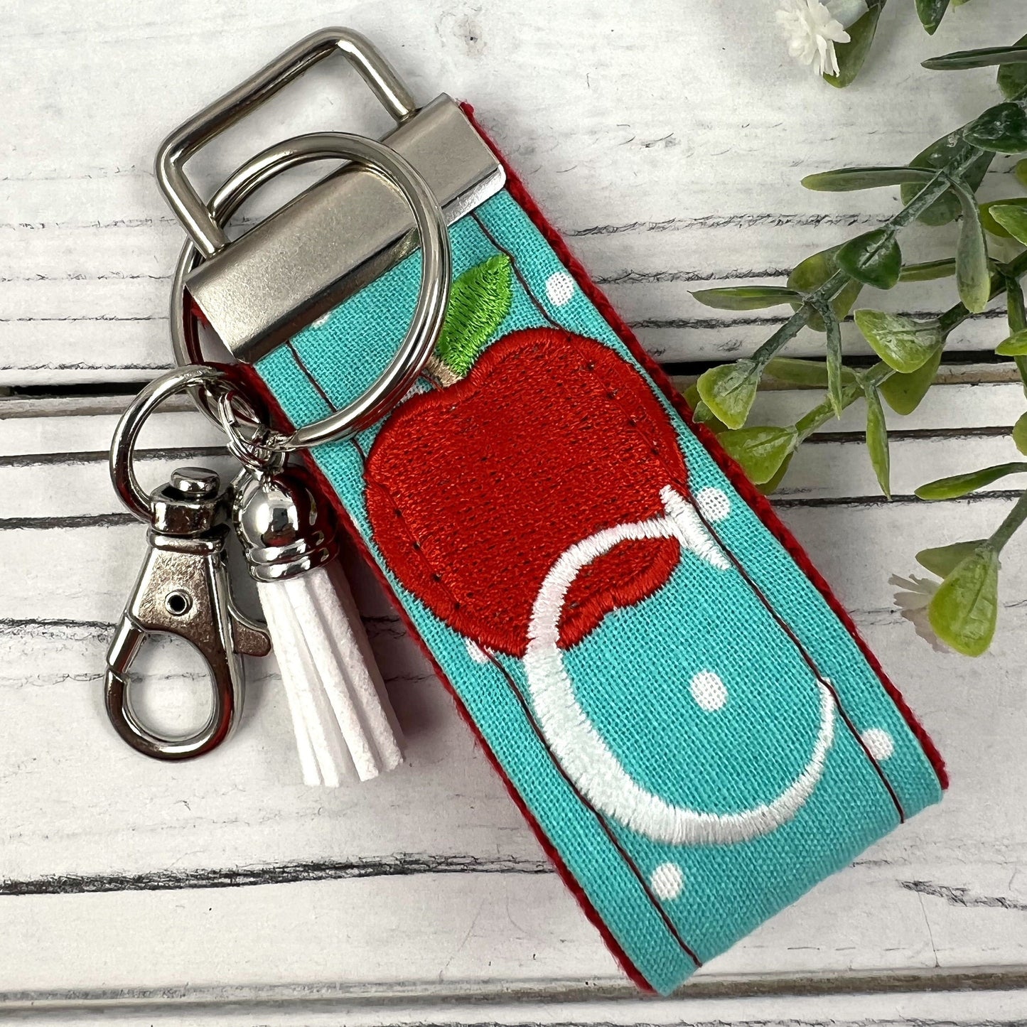 Initial Keychain for Teacher Gifts, Teacher Retirement Gift, Future Teacher Gifts, High School Teacher, End of Year Teacher Gift, Apple gift