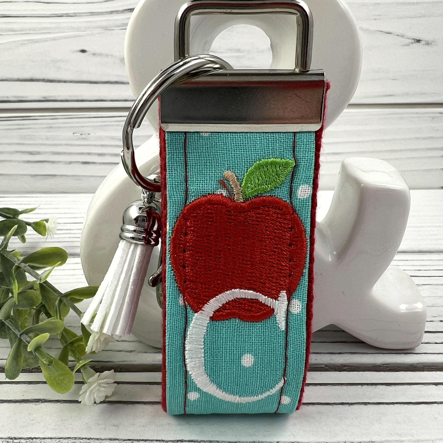 Initial Keychain for Teacher Gifts, Teacher Retirement Gift, Future Teacher Gifts, High School Teacher, End of Year Teacher Gift, Apple gift