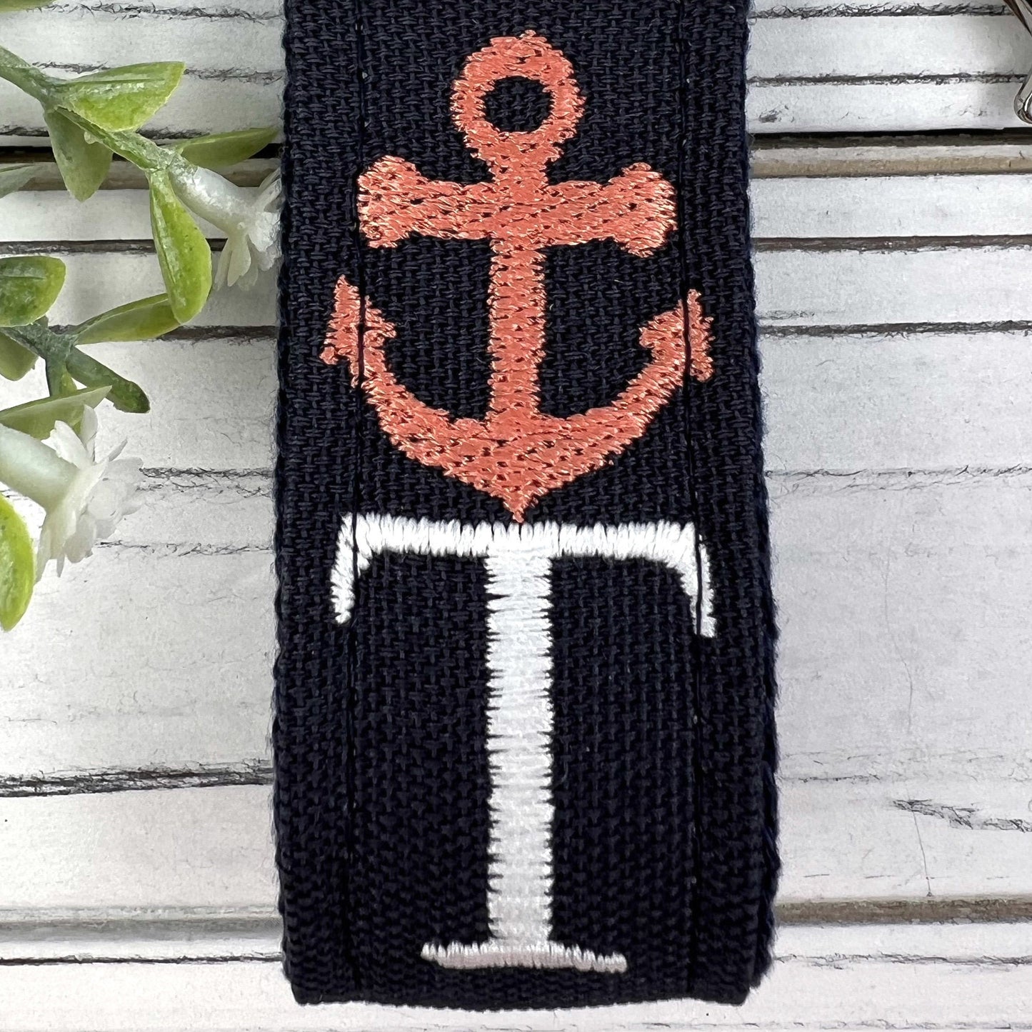 Handmade Anchor Keychain, Beach Keychain, Initial Keychain, Luggage Tag, Retirement Gifts, Beach Life, Nautical, 21st Birthday Gift for Her