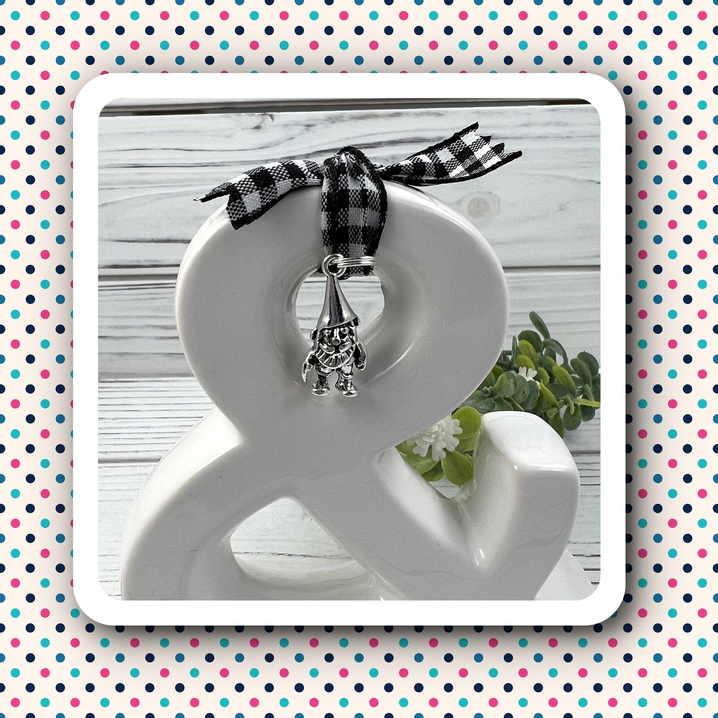 Handmade Gnome Keychain, Gnomes, Gnome Gift, Customizable Keychain, Personalized Keychain, Luggage Tag, Gnome Life, Moving Away Gift