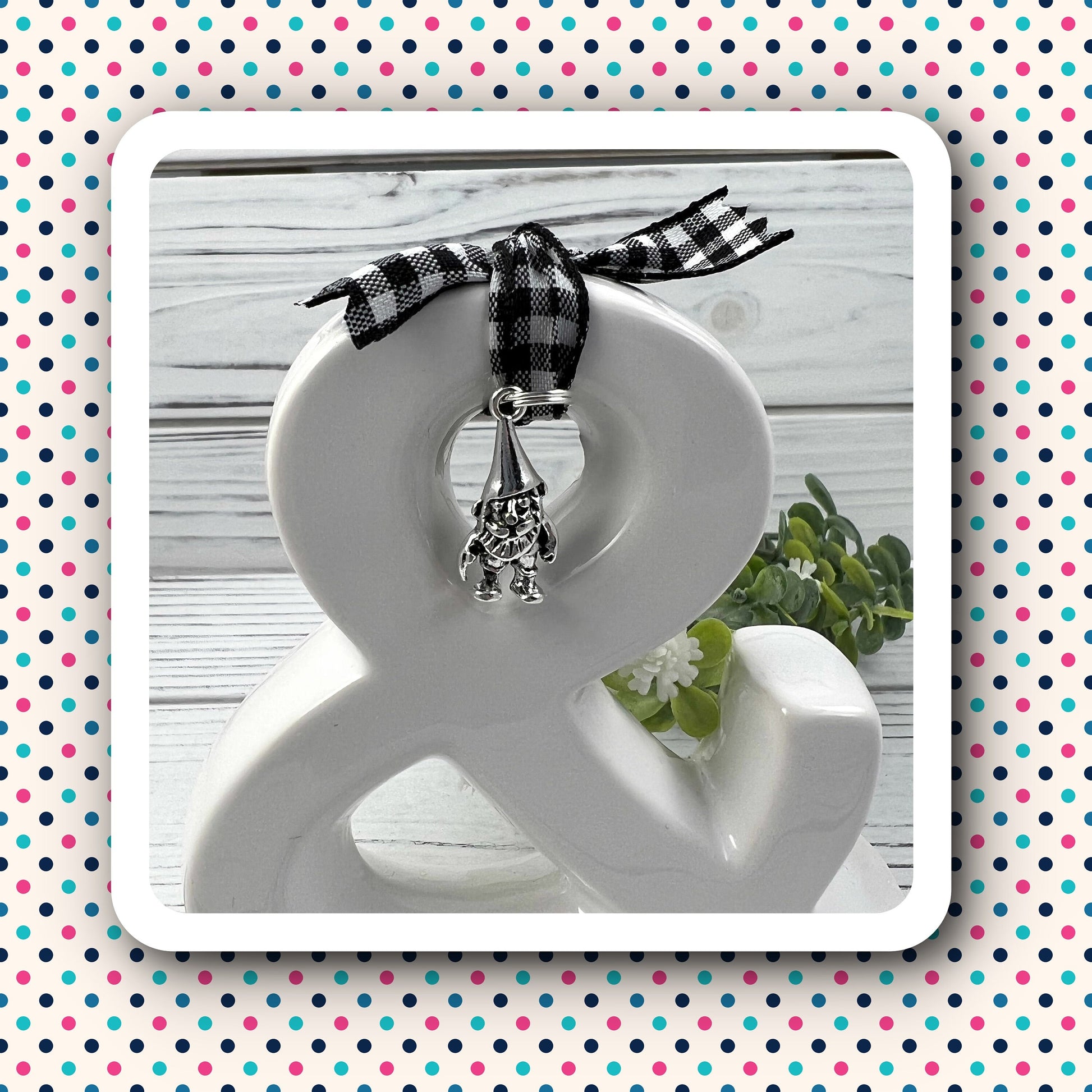 Handmade Gnome Keychain, Gnomes, Gnome Gift, Customizable Keychain, Personalized Keychain, Luggage Tag, Gnome Life, Moving Away Gift