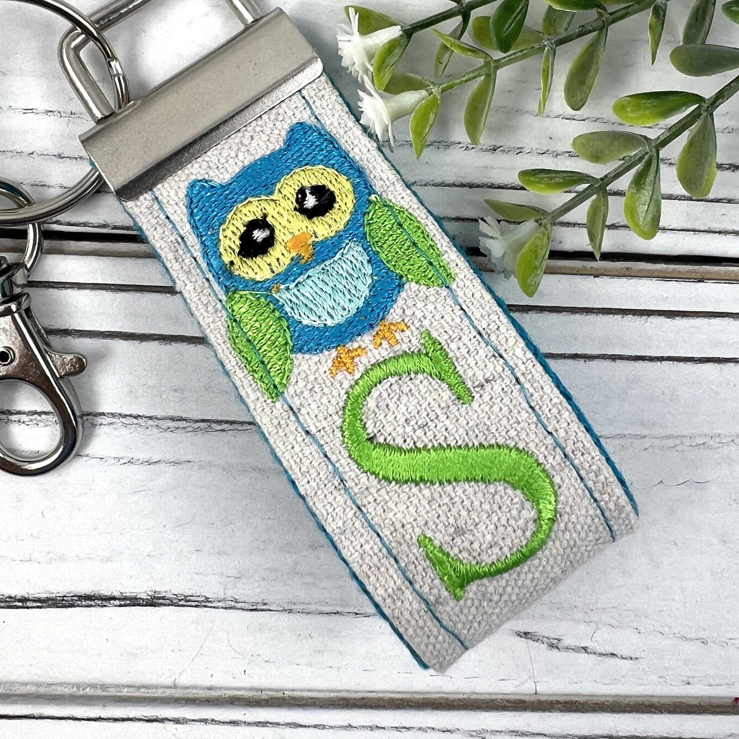 Handmade Owl Keychain, Owl Gift, High School Teacher, Customizable Keychain, Personalized Keychain, Luggage Tag, Teacher Retirement Gift