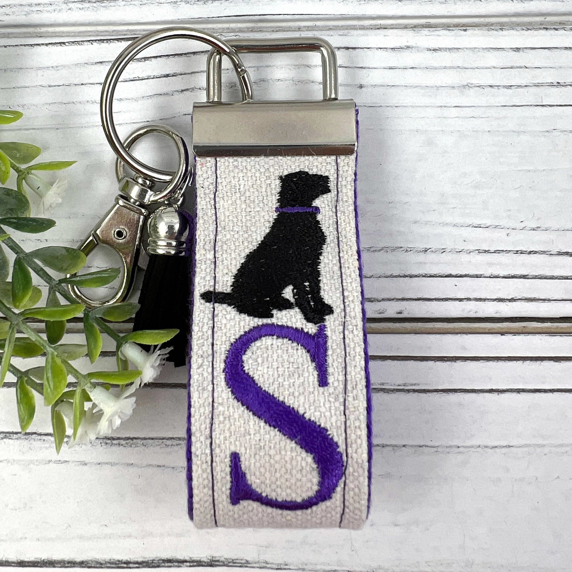 Handmade Dog Keychain, Adopt a Pet, Personalized Keychain, Luggage Tag, Dog Mom, Initial Keychain, Dog Mom Gift, Dog Sitter, Veterinarian