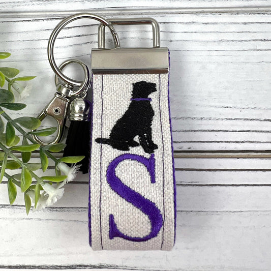 Handmade Dog Keychain, Adopt a Pet, Personalized Keychain, Luggage Tag, Dog Mom, Initial Keychain, Dog Mom Gift, Dog Sitter, Veterinarian