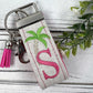 Handmade Palm Tree Keychain, Palm Trees, Beach Keychain, Customizable Keychain, Initial Keychain, Luggage Tag, Retirement Gifts, Beach Life