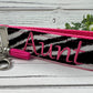 Handmade Aunt Keychain in Zebra, Aunt Gift, Aunt Birthday Gift, Embroidered Keychain, Aunt Gift from Niece, Aunt Gift from Baby, Auntie