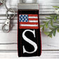 Handmade Flag Keychain, American Flag, Flag Gifts, Customizable Keychain, Luggage Tag, Military Mom Gift, Moving Away Gift, Trending Now