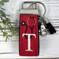 Stethoscope Keychain, Customizable Keychain, Personalized Initial Keychain, Luggage Tag, Medical Student Gift, Gift for Nurse Graduation