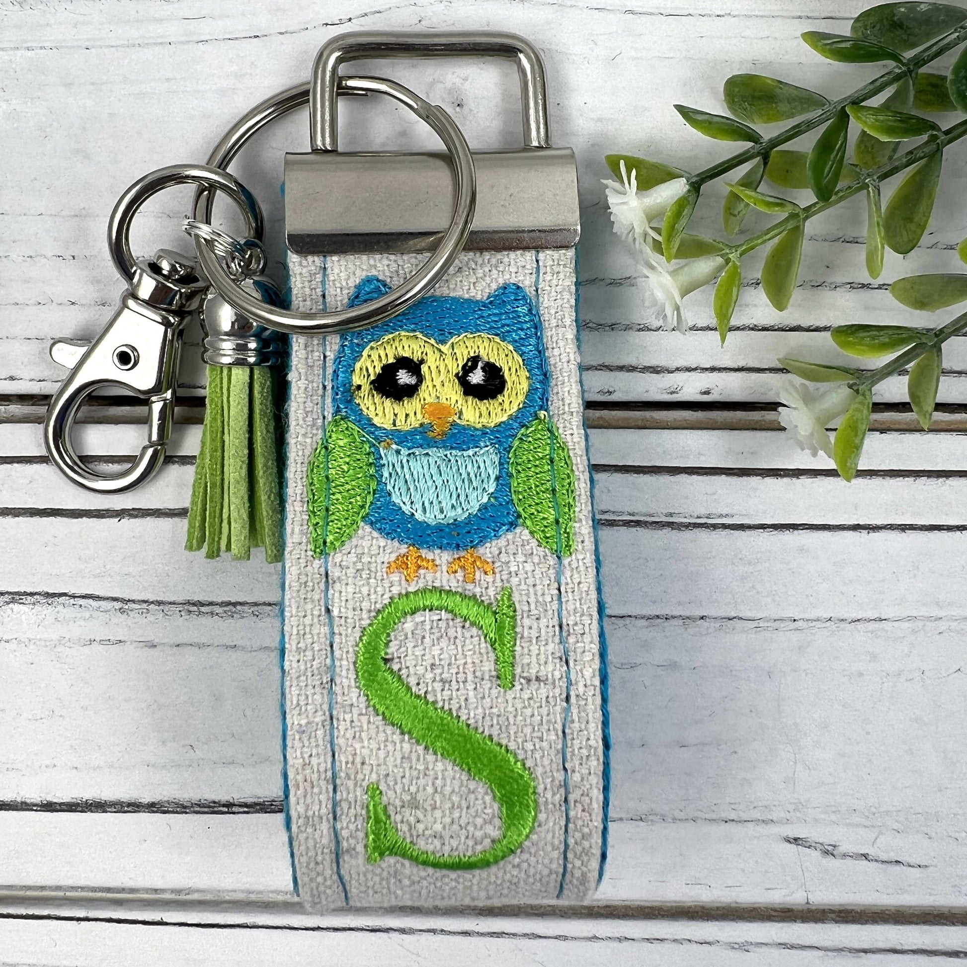 Handmade Owl Keychain, Owl Gift, High School Teacher, Customizable Keychain, Personalized Keychain, Luggage Tag, Teacher Retirement Gift