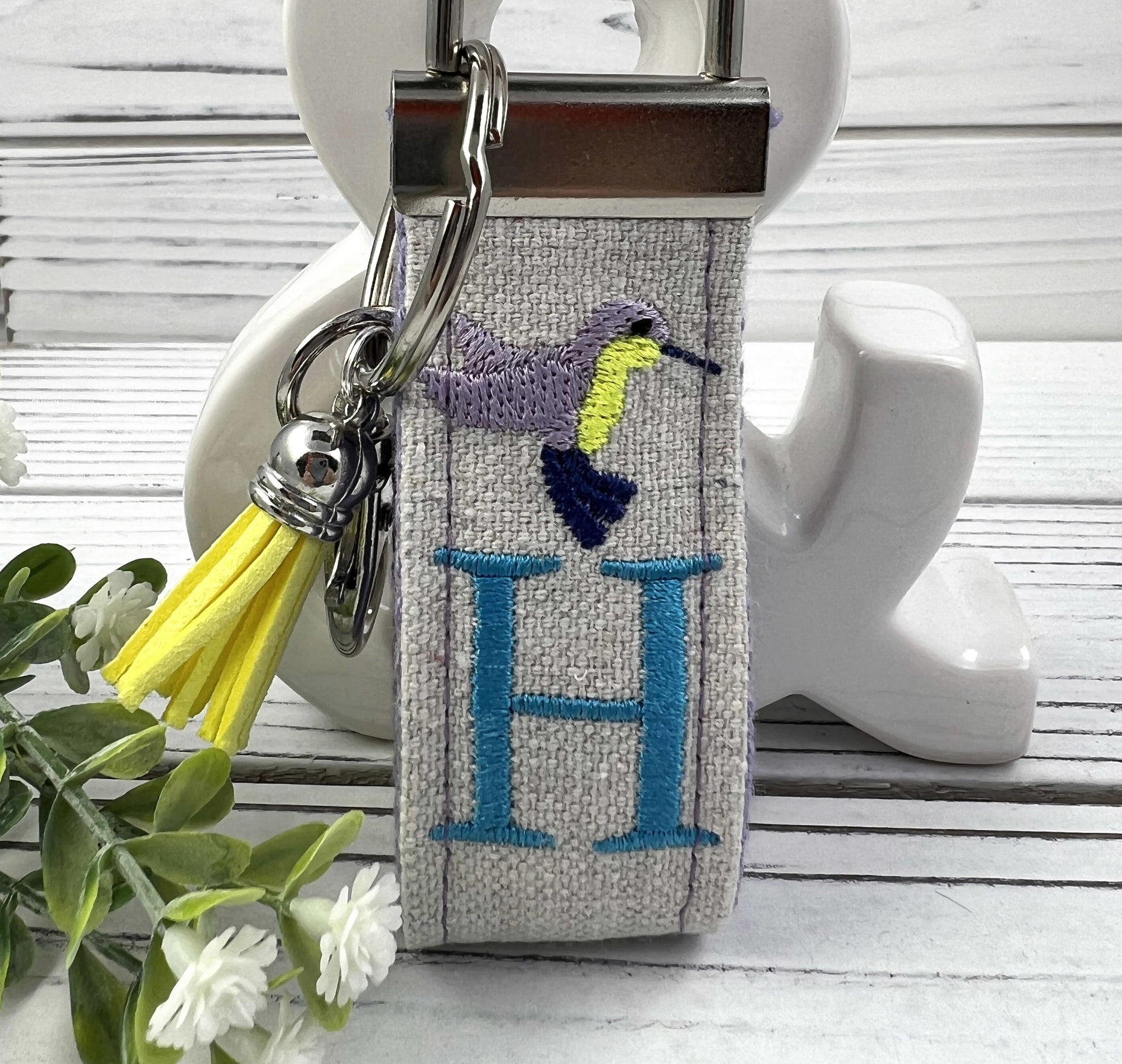 Handmade Hummingbird Keychain, Hummingbirds, Customizable Keychain, Personalized Keychain, Luggage Tag, Bird Keychain, Hummingbird Gifts