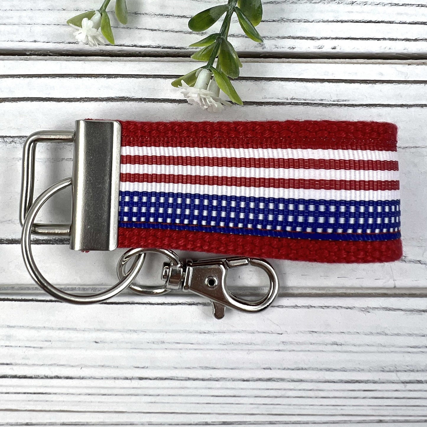 Handmade Flag Keychain, American Flag, Flag Gifts, Mini Backpack Keychain, Luggage Tag, Military Mom Gift, Moving Away Gift, Trending Now