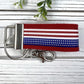 Handmade Flag Keychain, American Flag, Flag Gifts, Mini Backpack Keychain, Luggage Tag, Military Mom Gift, Moving Away Gift, Trending Now