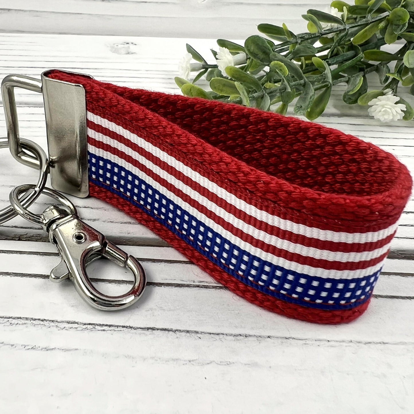 Handmade Flag Keychain, American Flag, Flag Gifts, Mini Backpack Keychain, Luggage Tag, Military Mom Gift, Moving Away Gift, Trending Now