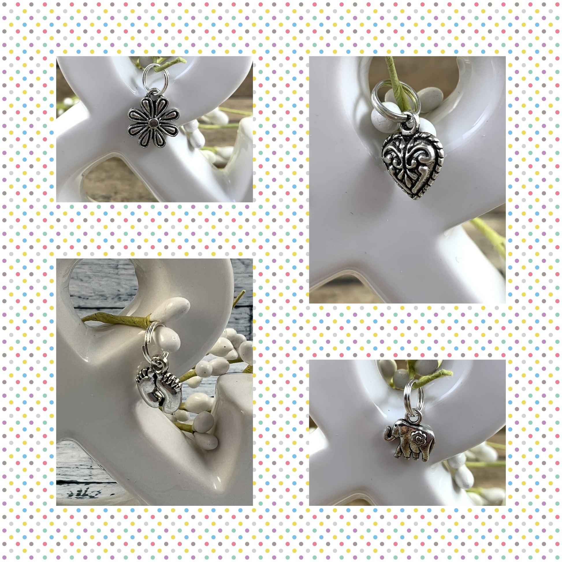 Expecting Mom Gift, Handmade Keychain Wristlet, New Mom Gift, Baby Shower Gift, Pregnancy Gift, Oh Baby, Elephant