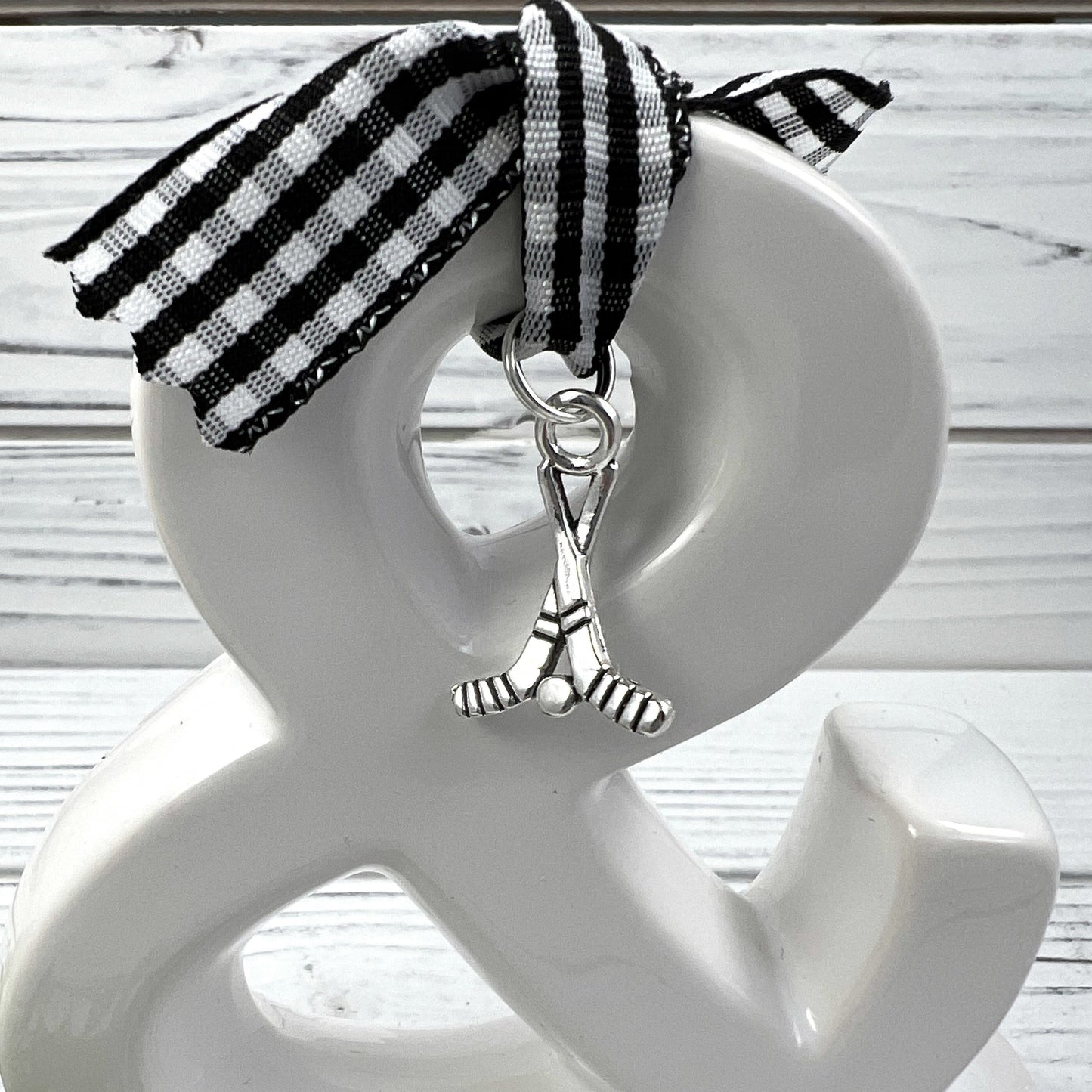 Handmade Hockey Mom Keychain Wristlet, Popular Right Now, Embroidered Keychain, Hockey Gifts, Mom Stocking Stuffer