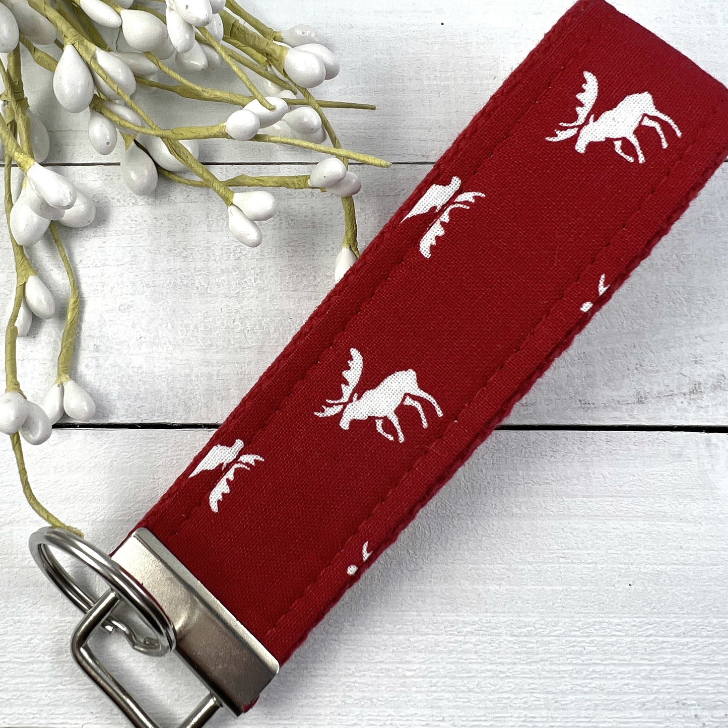 Handmade Moose Keychain, Wristlet Keychain, Moose Gifts, Popular Right Now, Cheer Up Gift, Moving Away Gift, Cousin Gifts, Moose, Wildlife