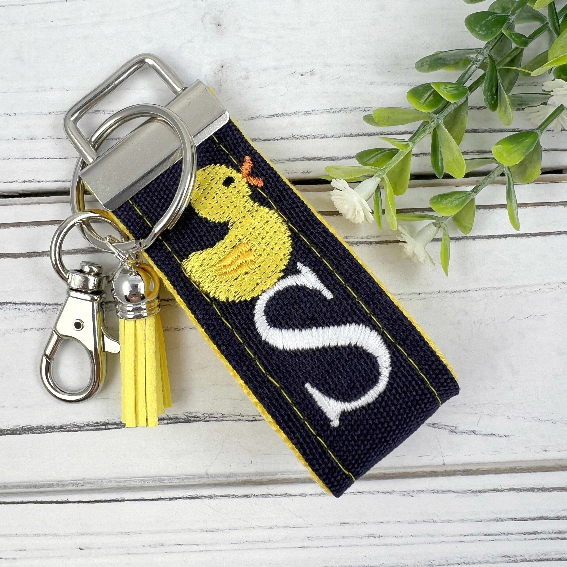 Duck Initial Keychain, Duck Gift, Stress Relief Gift, Preschool Teacher Gift, Popular Right Now, Cheer up Gift, Goodbye Friend Gift, Ducks