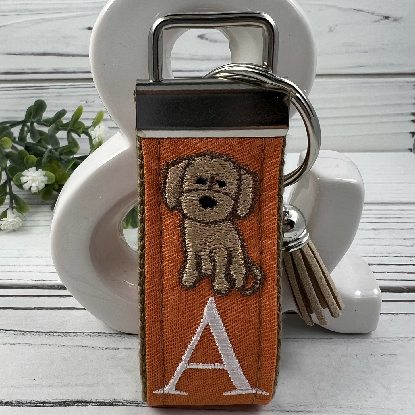 Handmade Golden Doodle Keychain, Doodle Mom, Golden Doodle Gift, Popular Right Now, Personalized Gift, Personalized Keychain, Luggage Tag