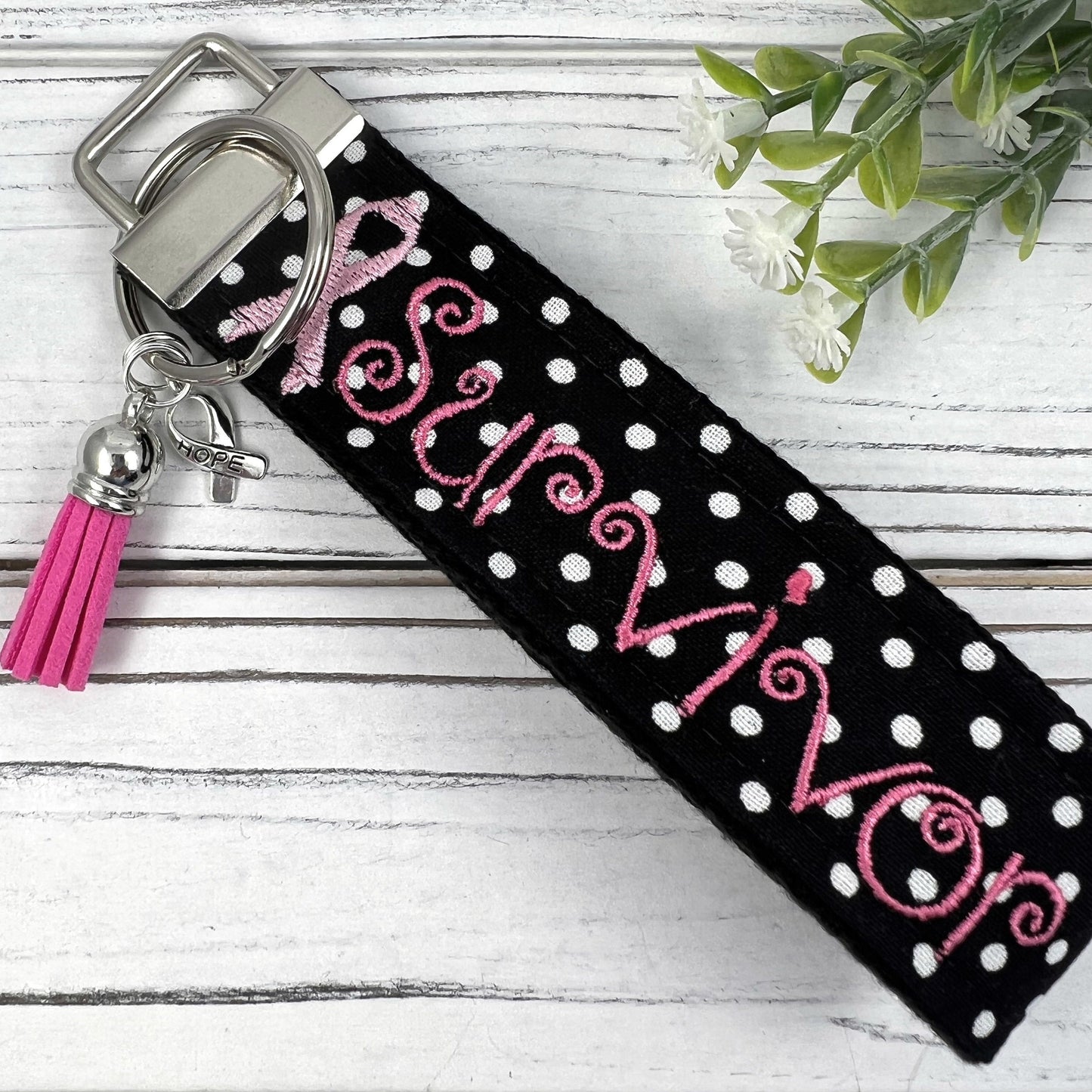 Survivor Wristlet Keychain, Breast Cancer Gifts, Mindfulness Gift, Thinking of you Gift, Encouragement Gift, Cancer Survivor, Survivor Gifts