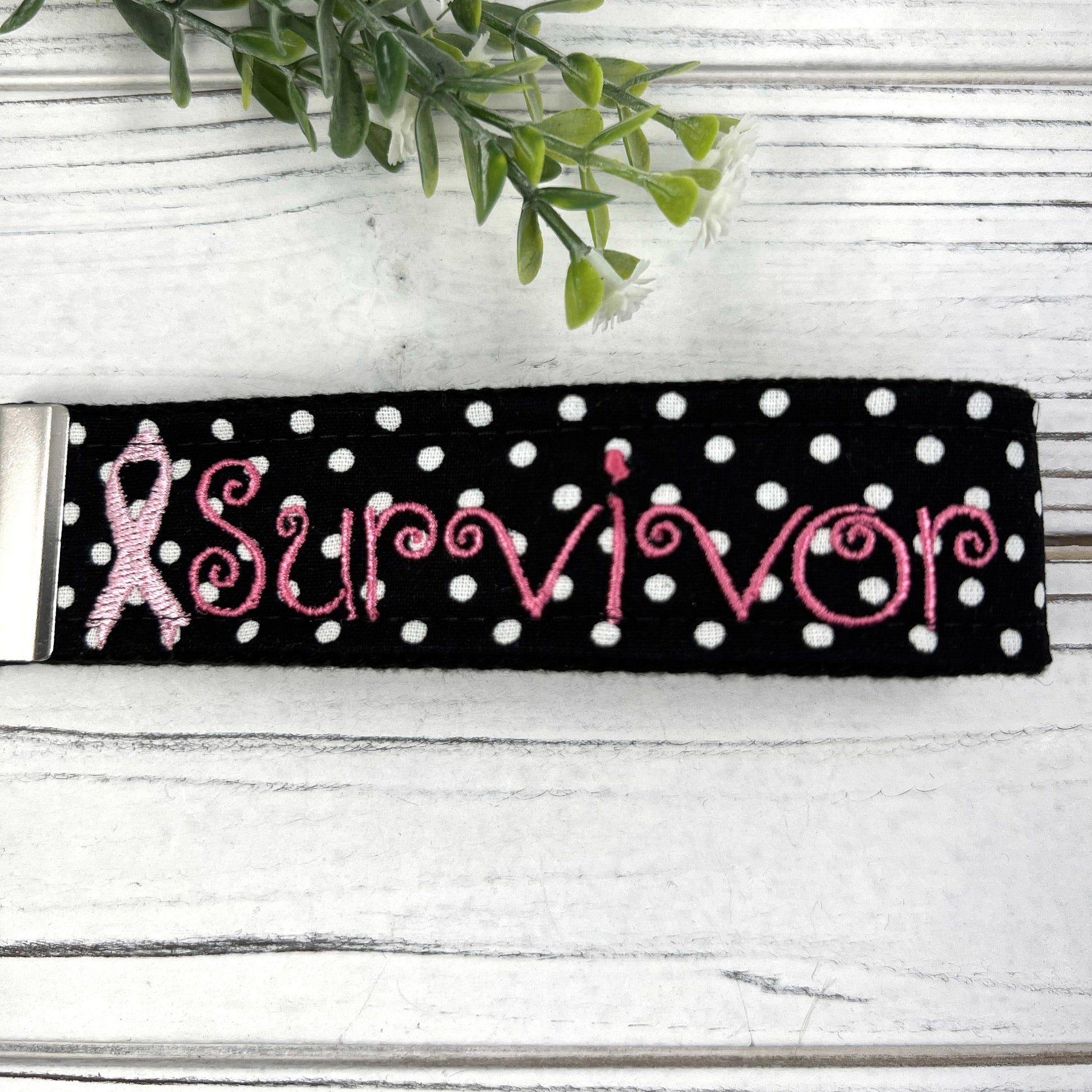 Survivor Wristlet Keychain, Breast Cancer Gifts, Mindfulness Gift, Thinking of you Gift, Encouragement Gift, Cancer Survivor, Survivor Gifts