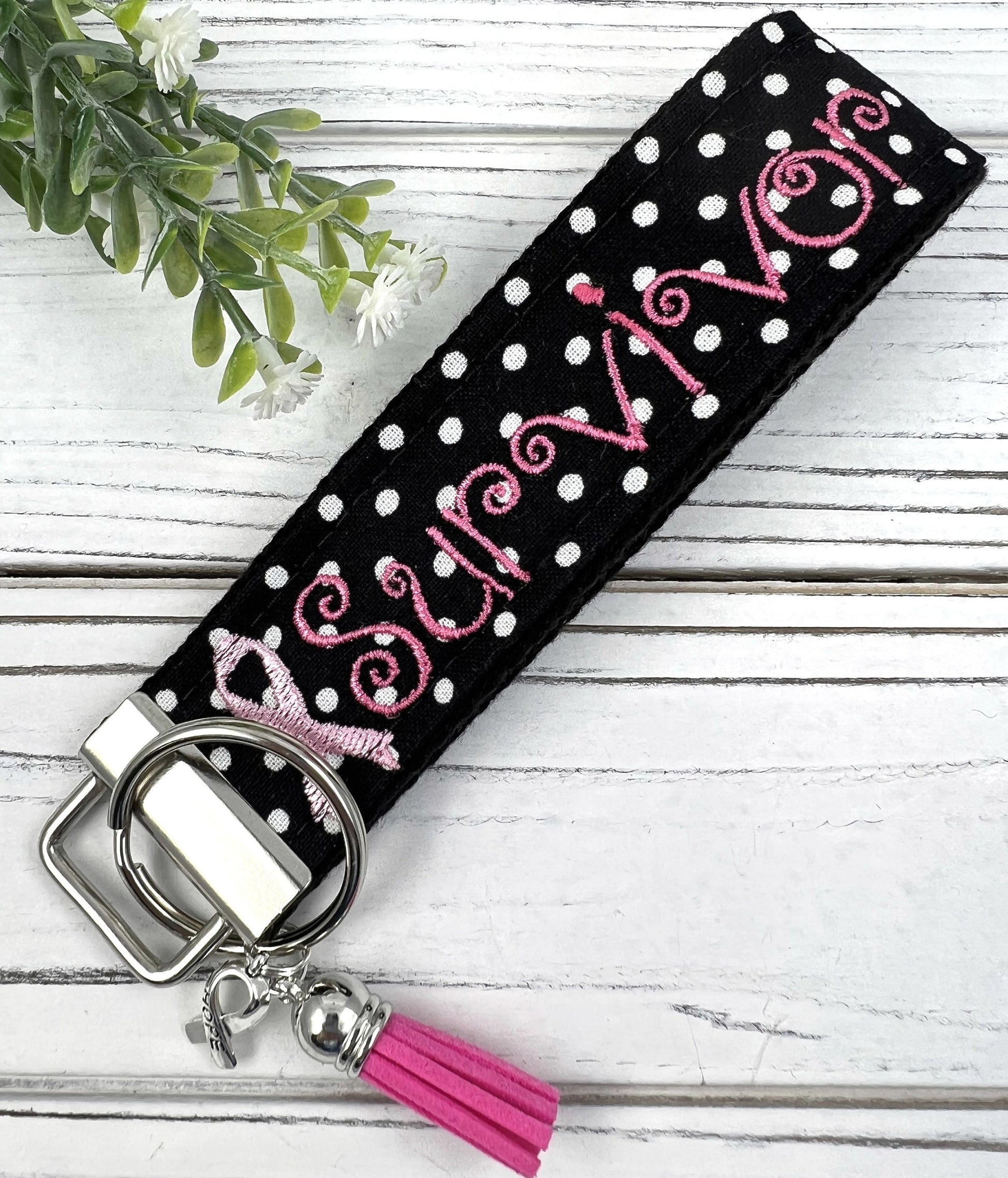 Survivor Wristlet Keychain, Breast Cancer Gifts, Mindfulness Gift, Thinking of you Gift, Encouragement Gift, Cancer Survivor, Survivor Gifts