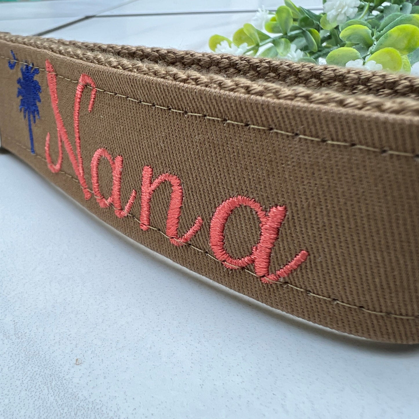 Nana Keychain | Nana Gift | Nana Birthday Gift | Embroidered Keychain | Nana Key chain | Embroidered key fob | Palmetto Tree and moon