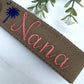 Nana Keychain | Nana Gift | Nana Birthday Gift | Embroidered Keychain | Nana Key chain | Embroidered key fob | Palmetto Tree and moon