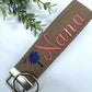 Nana Keychain | Nana Gift | Nana Birthday Gift | Embroidered Keychain | Nana Key chain | Embroidered key fob | Palmetto Tree and moon